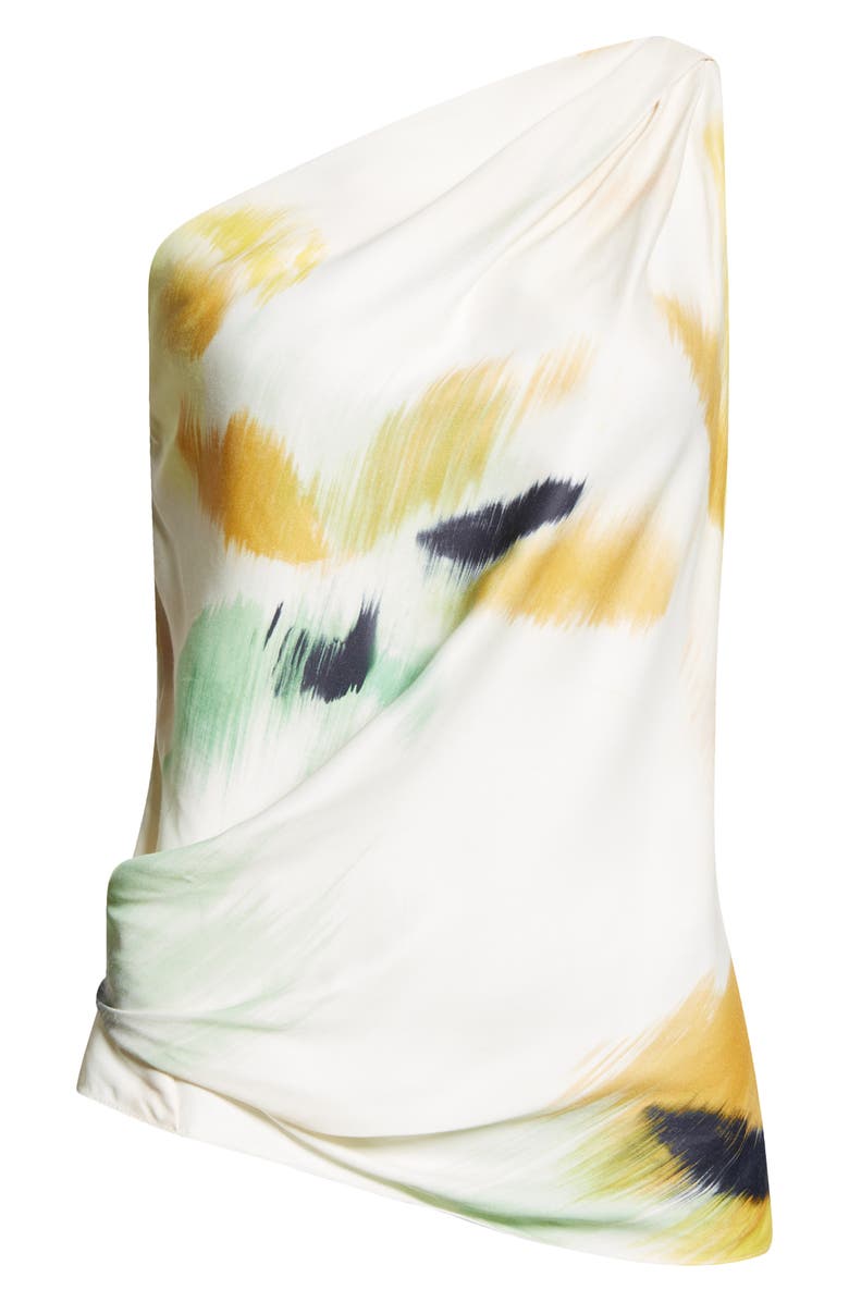A.L.C. Aster Abstract Print One-Shoulder Top, Alternate, color, Floral Mul
