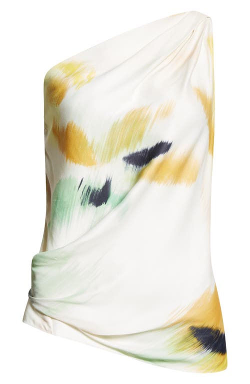 A.L.C A.L.C. ASTER ABSTRACT PRINT ONE-SHOULDER TOP 