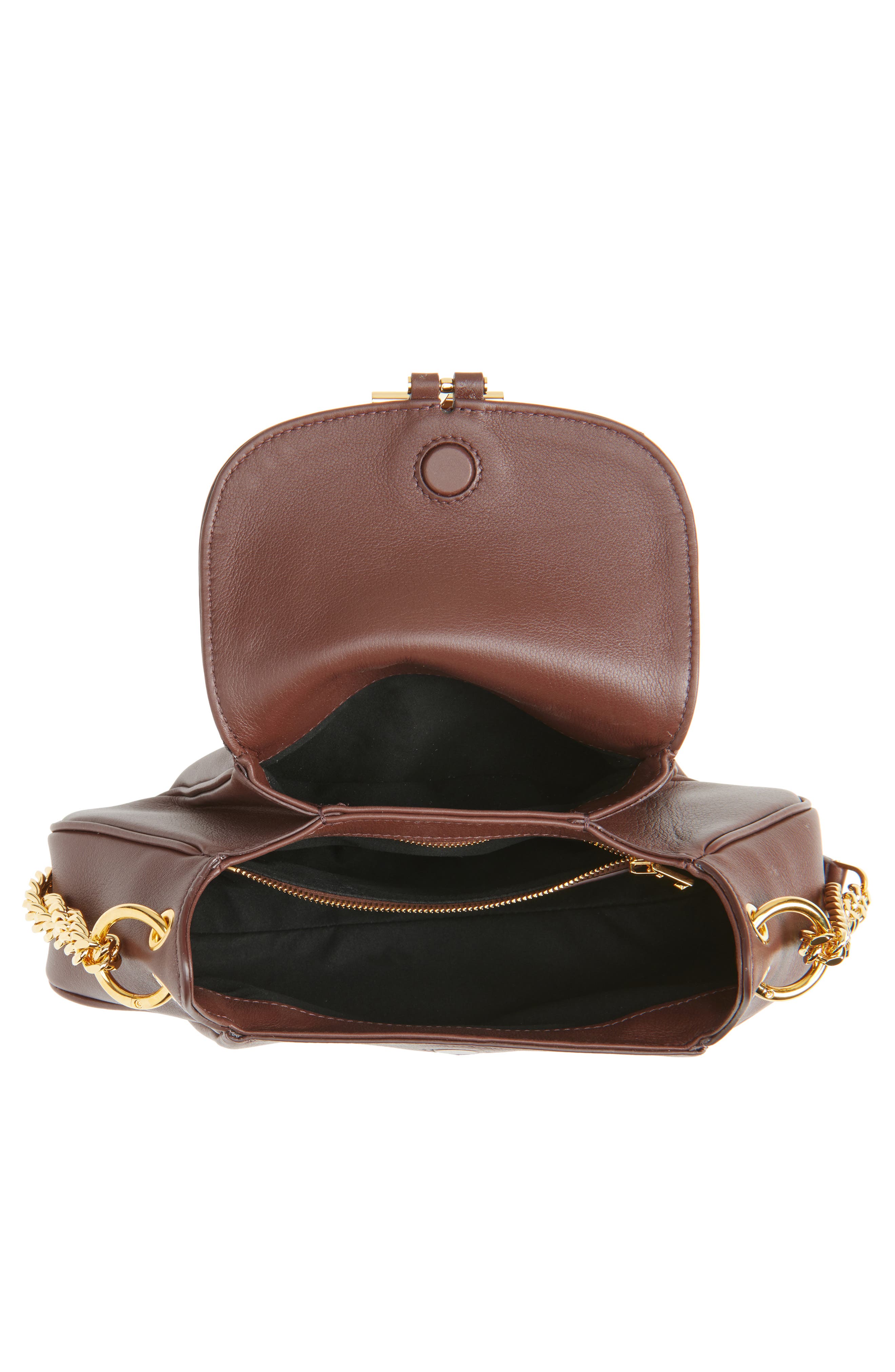 TOM FORD Tara Chain Leather Shoulder Bag, Alternate, color, 