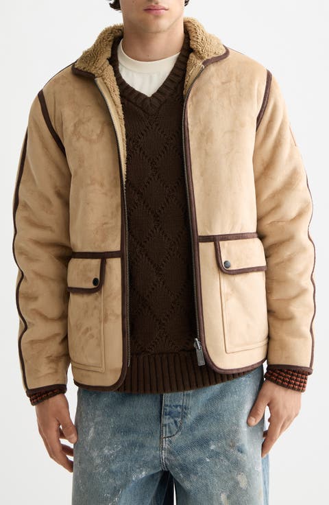 Reversible Faux Shearling Coat