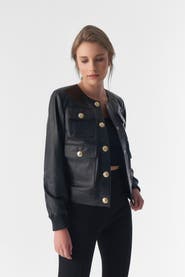 FURNIQ UK Beatrice Leather Jacket