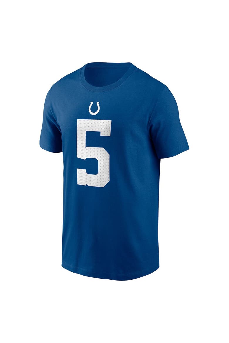 Men's Nike Anthony Richardson Royal Indianapolis Colts 2023 NFL Draft First Round Pick Player Name & Number T-Shirt, Alternate, color, Royal