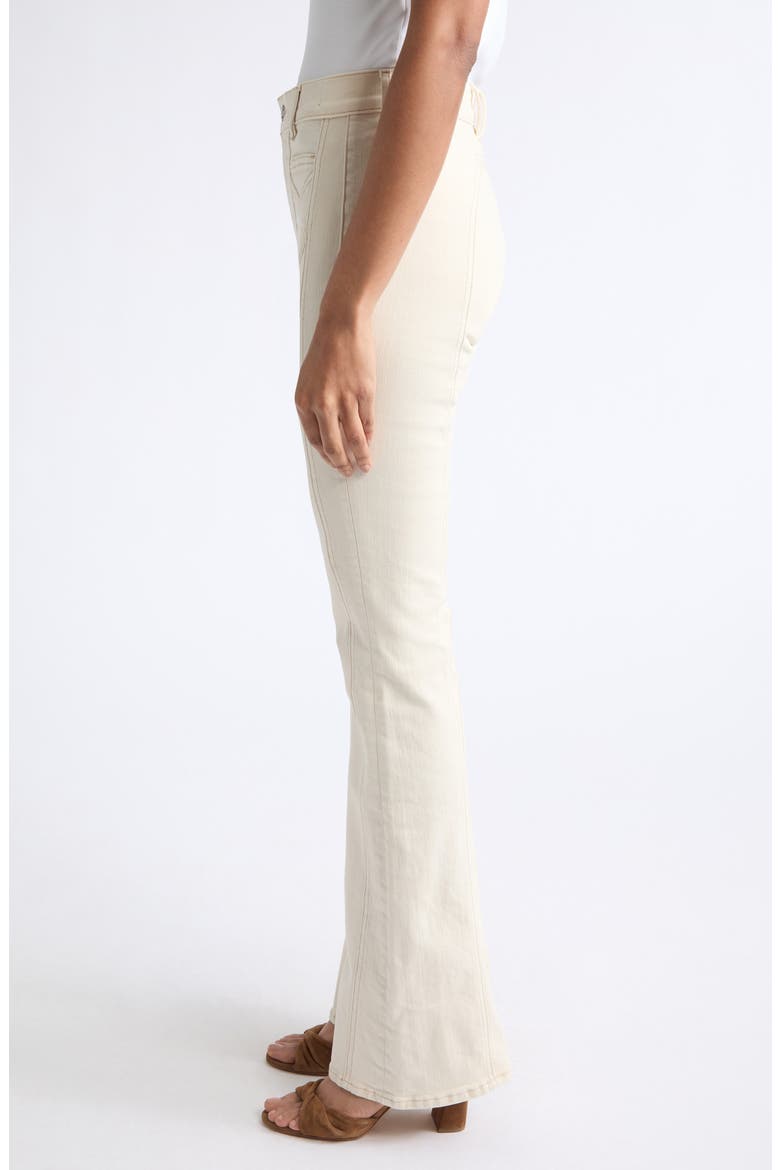 Beverly Skinny Flare Leg Jeans, Alternate, color, ECRU