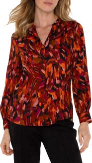 Liverpool Abstract Print Button-Up Shirt