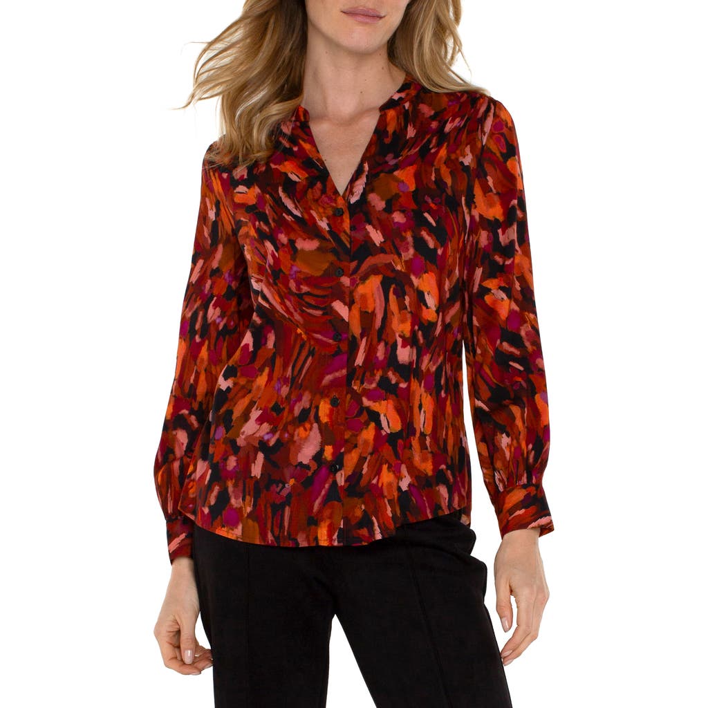 Liverpool Abstract Print Button-up Shirt