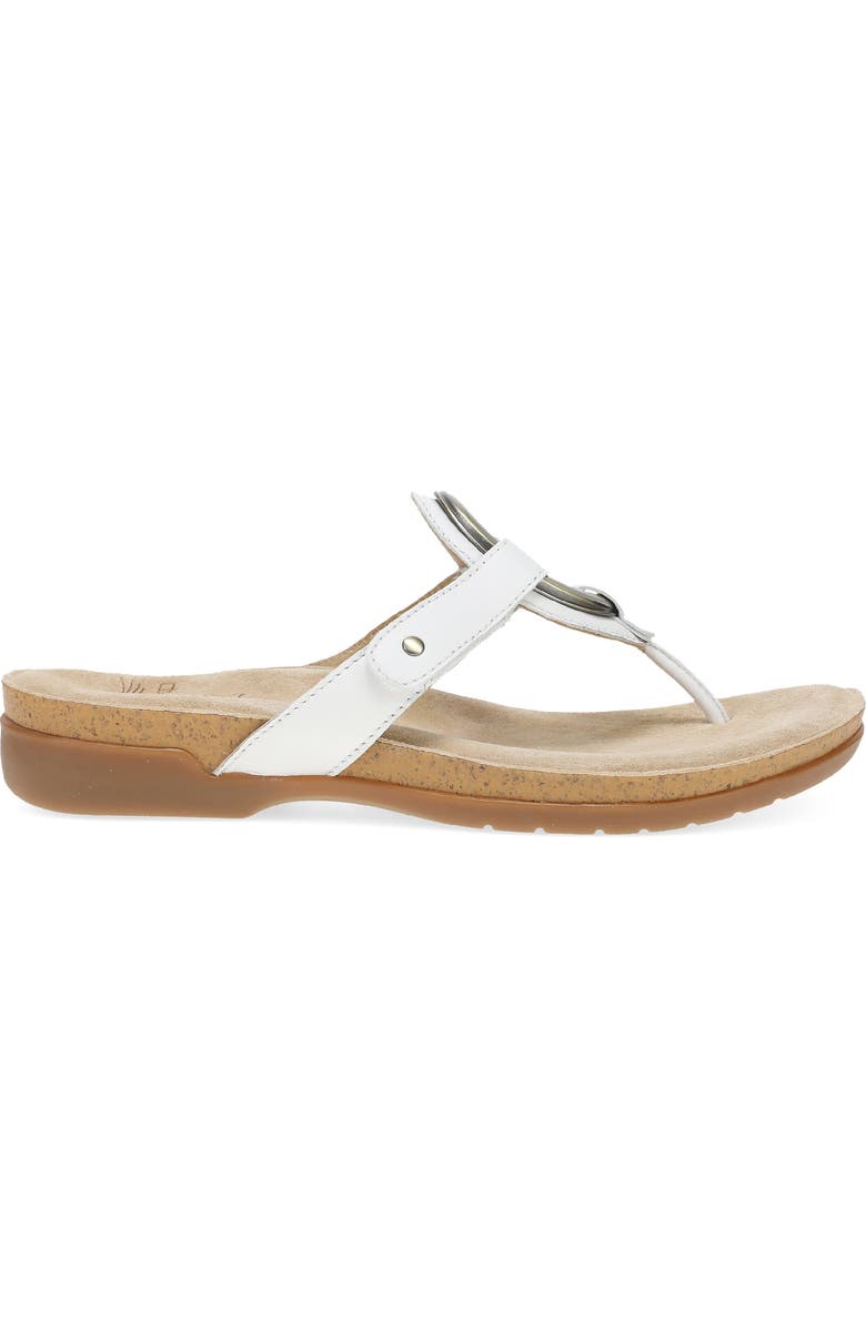 Dansko Rosalia Flip Flop, Alternate, color, White
