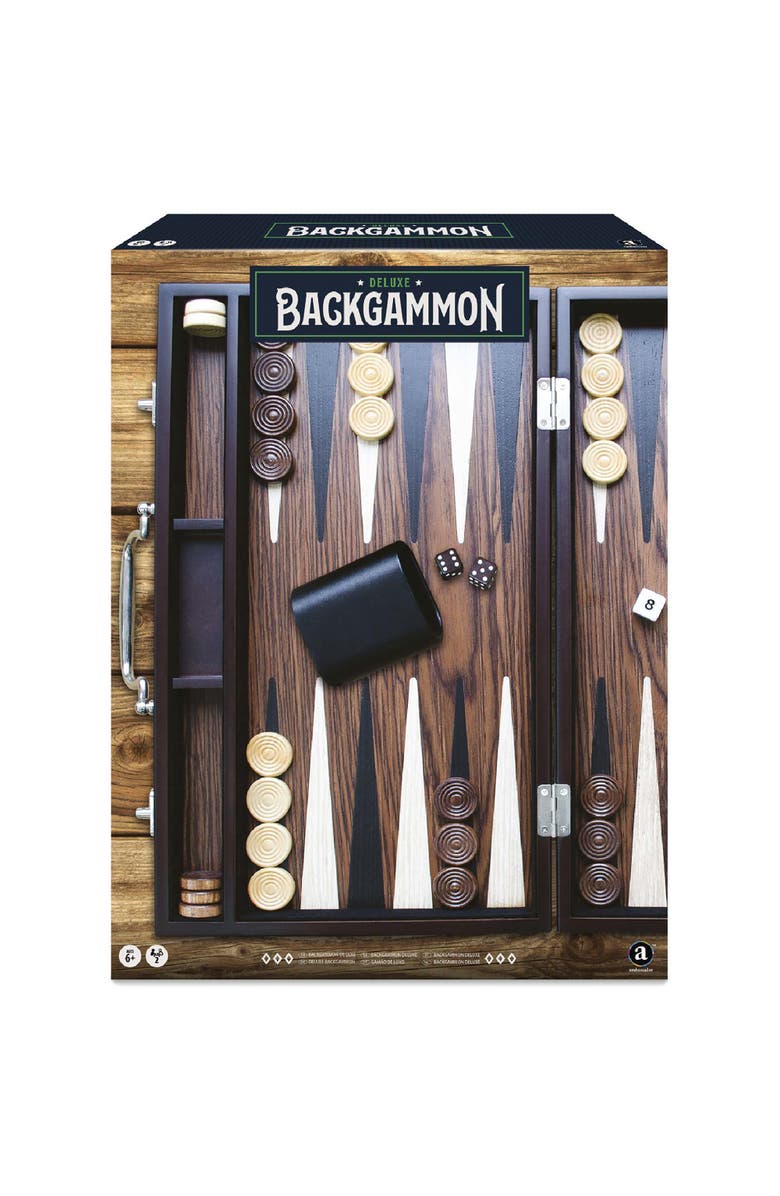 Merchant Ambassador Craftsman Deluxe Wood Backgammon Game Set, Main, color, Multicolored
