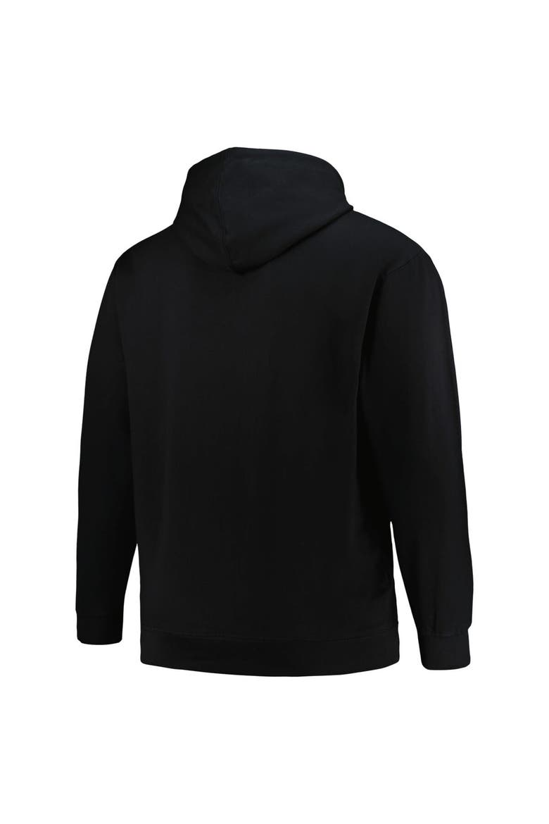 Men's Mitchell & Ness Black Atlanta Hawks Hardwood Classics Big & Tall Pullover Hoodie, Alternate, color, Black