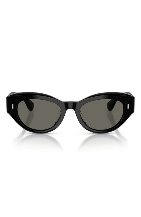 50mm Lerrue Oval Sunglasses