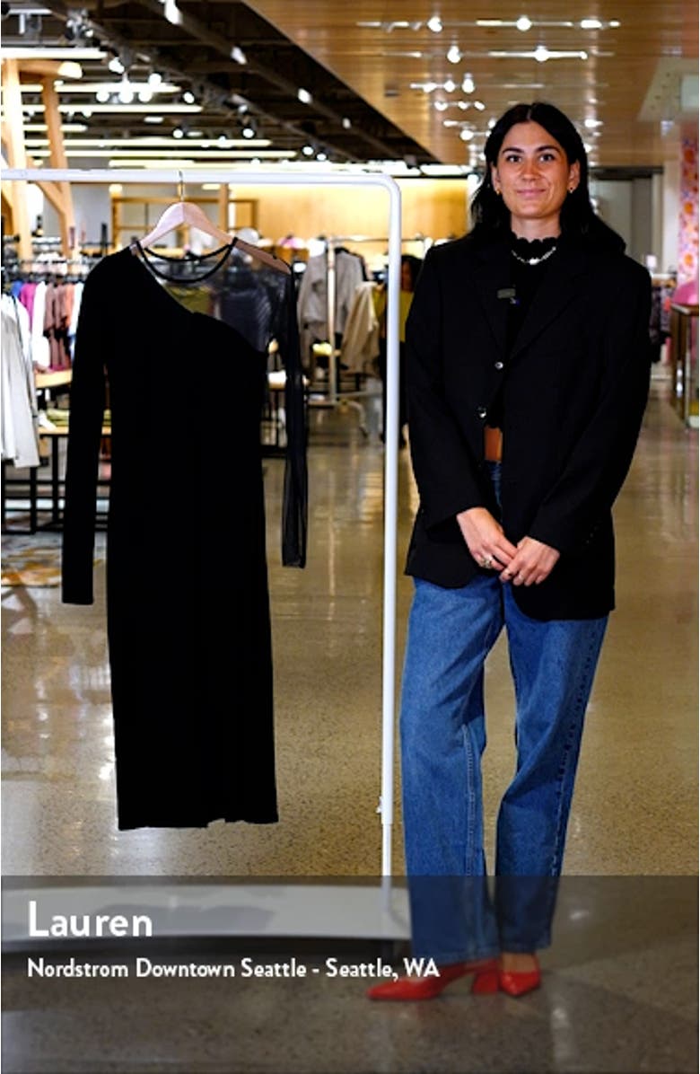 Nolita Sheer Long Sleeve Midi Dress, sales video thumbnail