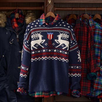 Polo Ralph Lauren outlet Intarsia Reindeer Holiday Sweater