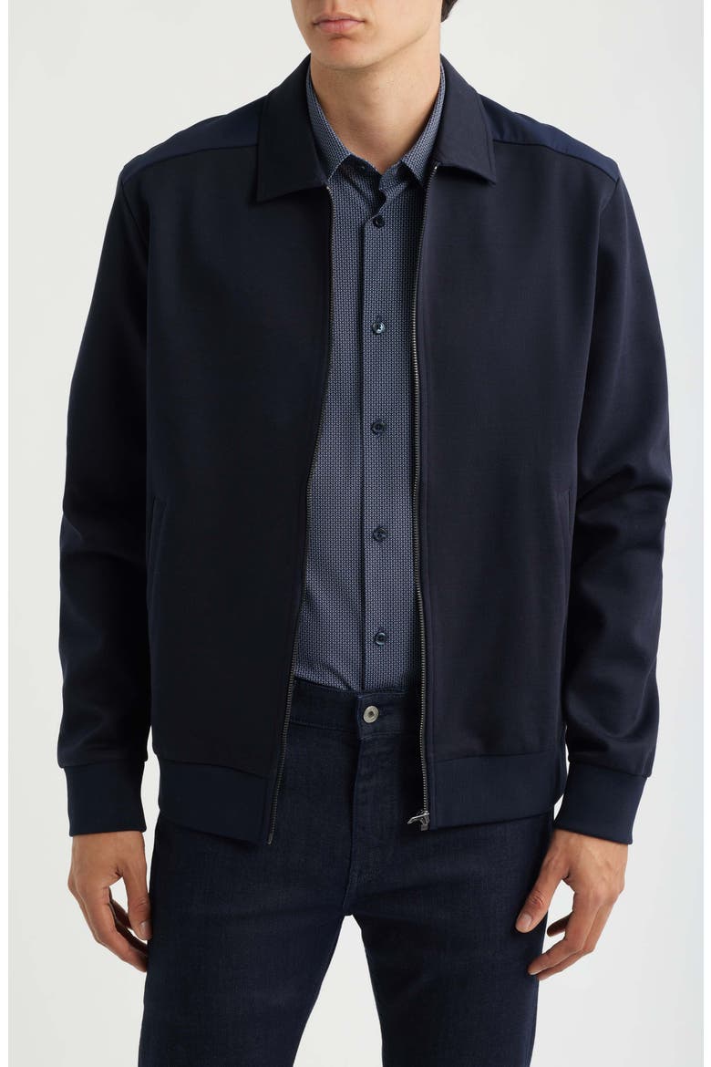 Sigmon Zip Shirt Jacket, Main, color, DK BU