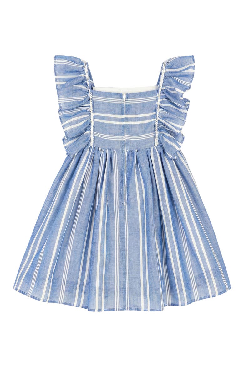 Kids' Chambray Stripe Dress, Alternate, color, BLUE