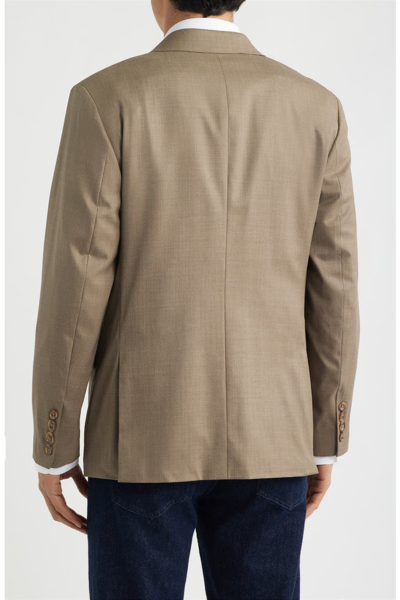 Jetsetter Standard Fit Tan Mélange Stretch Wool Sport Coat, Alternate, color, TAN