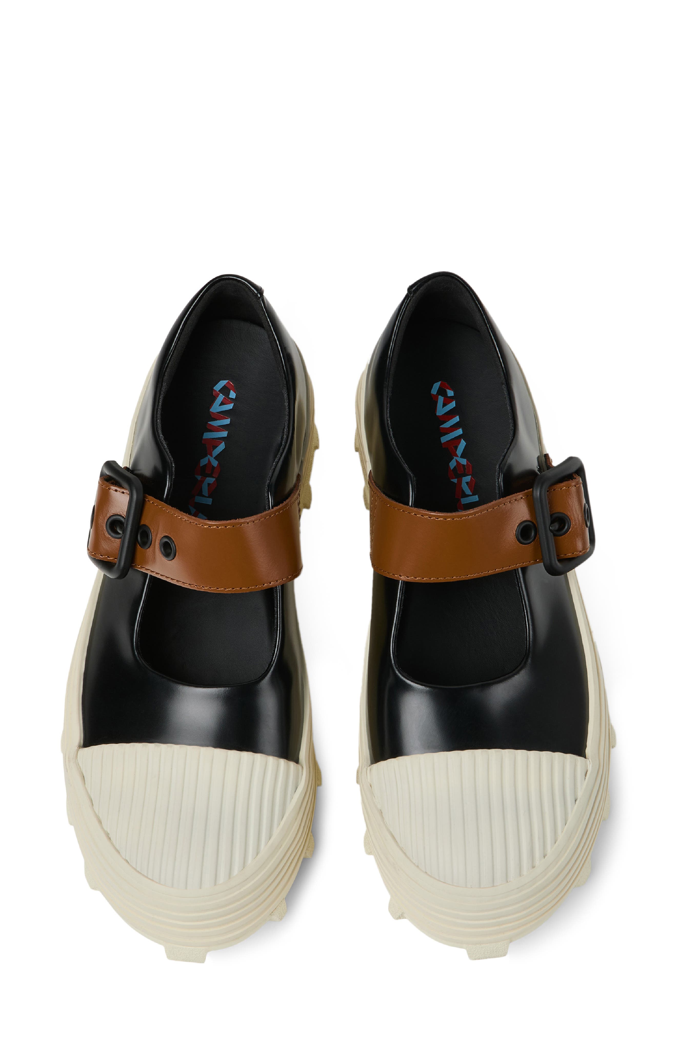 Camper Lab Traktori Mary Jane Loafer, Alternate, color, Black