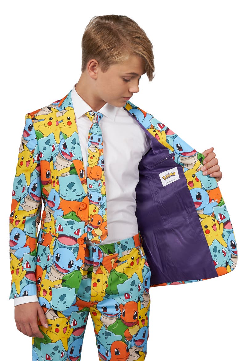 Pokémon Two-Piece Suit with Tie, Alternate, color, MISCELLANEOUS
