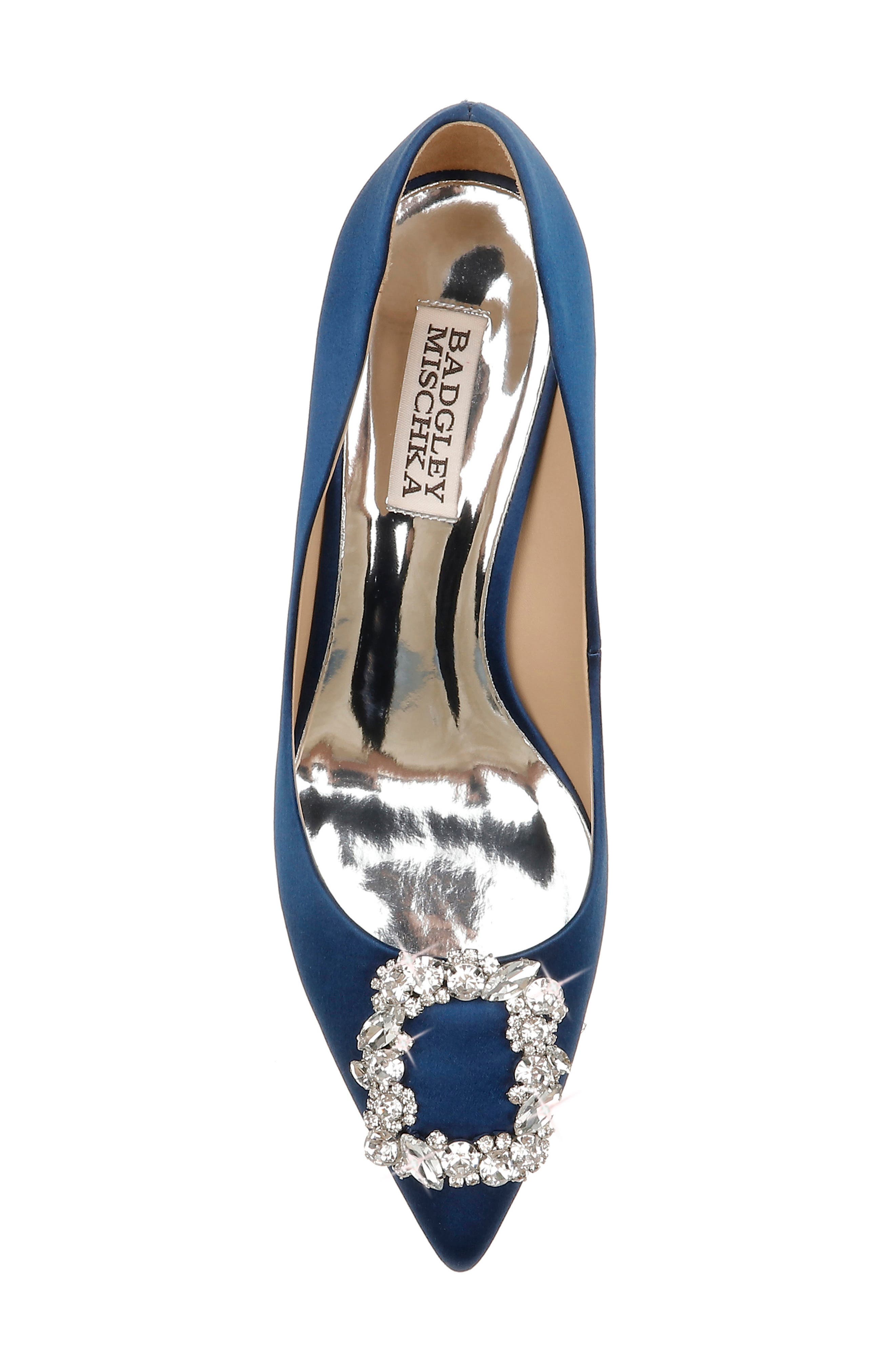Collection Carrie Crystal Embellished Pump, Alternate, color, NAVY