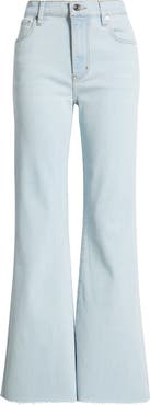 FRAME The Icon Raw Hem Flare Jeans