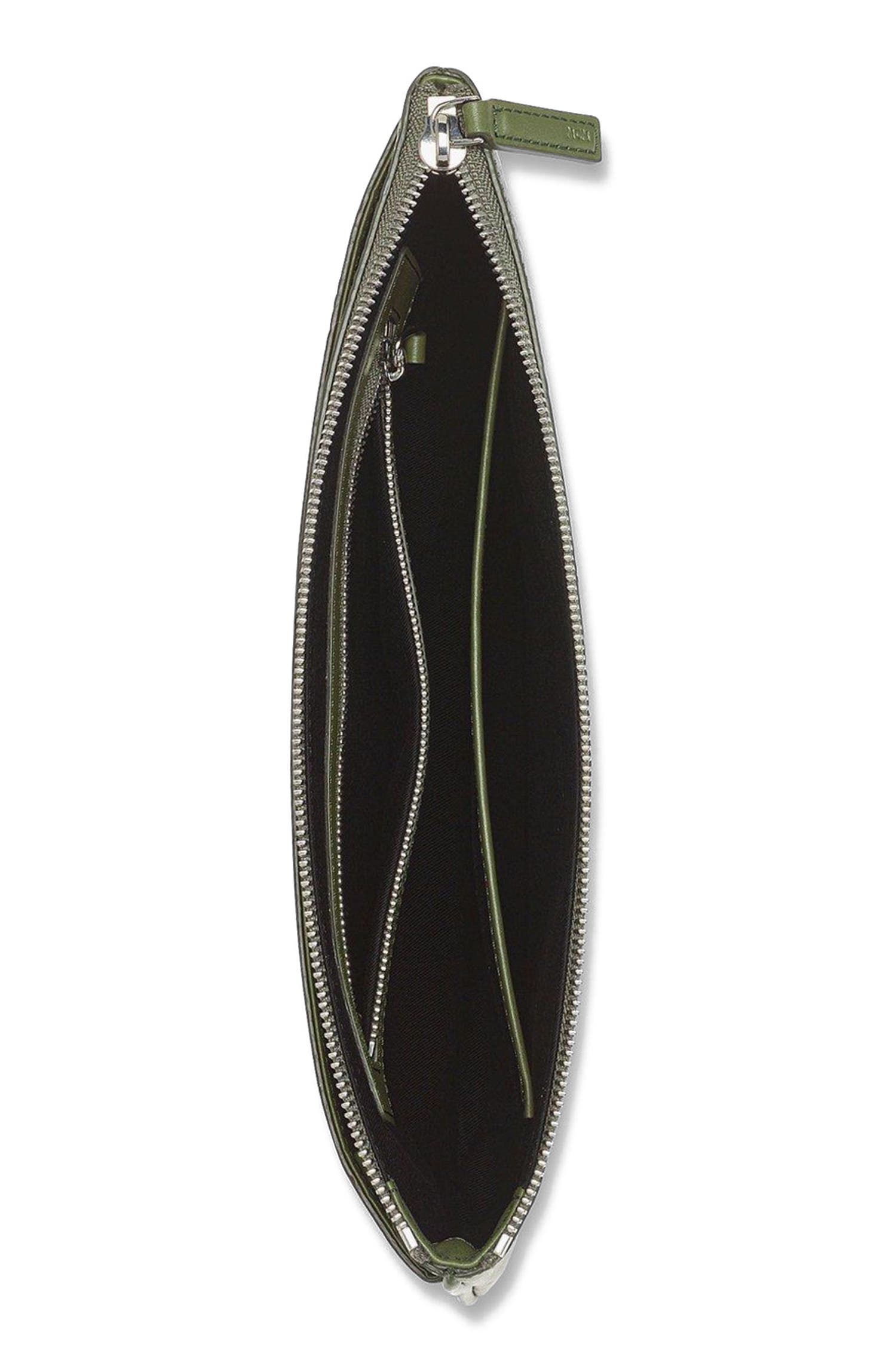 MCM Crossbody Pouch in Visetos Original, Alternate, color, Green