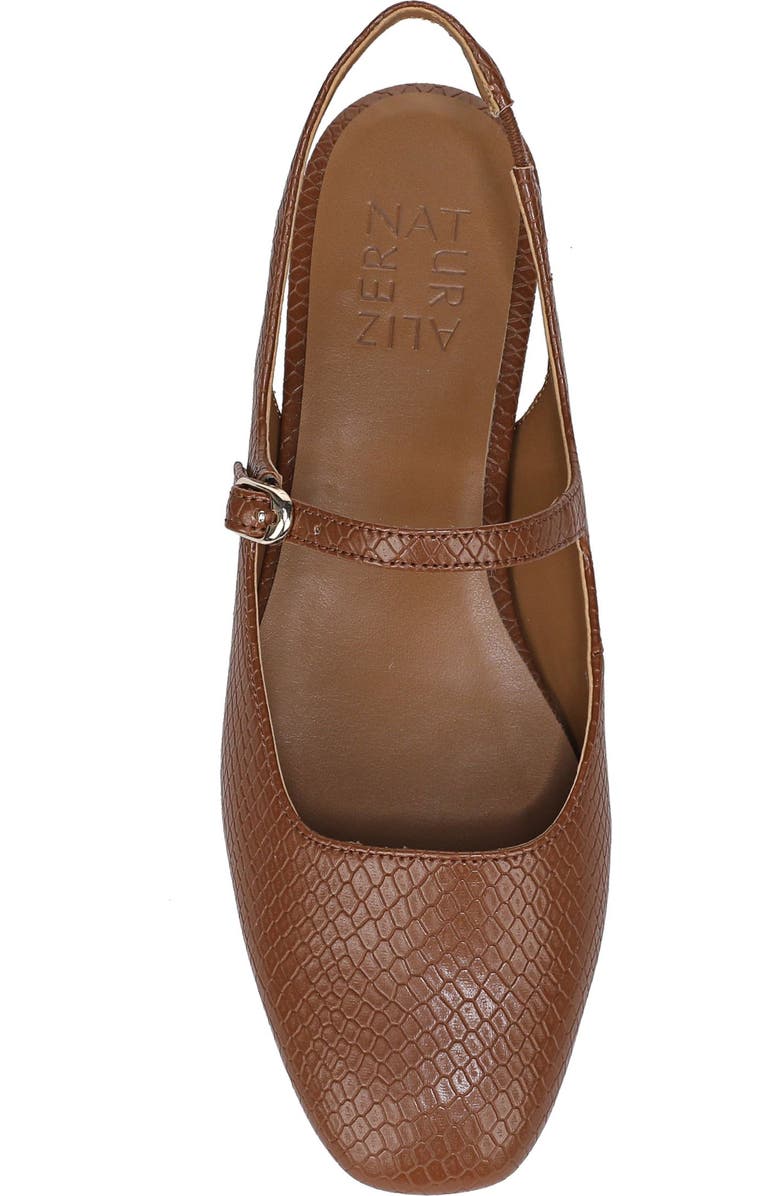 Naturalizer Anikka Flat, Alternate, color, Walnut Brown Faux Leather