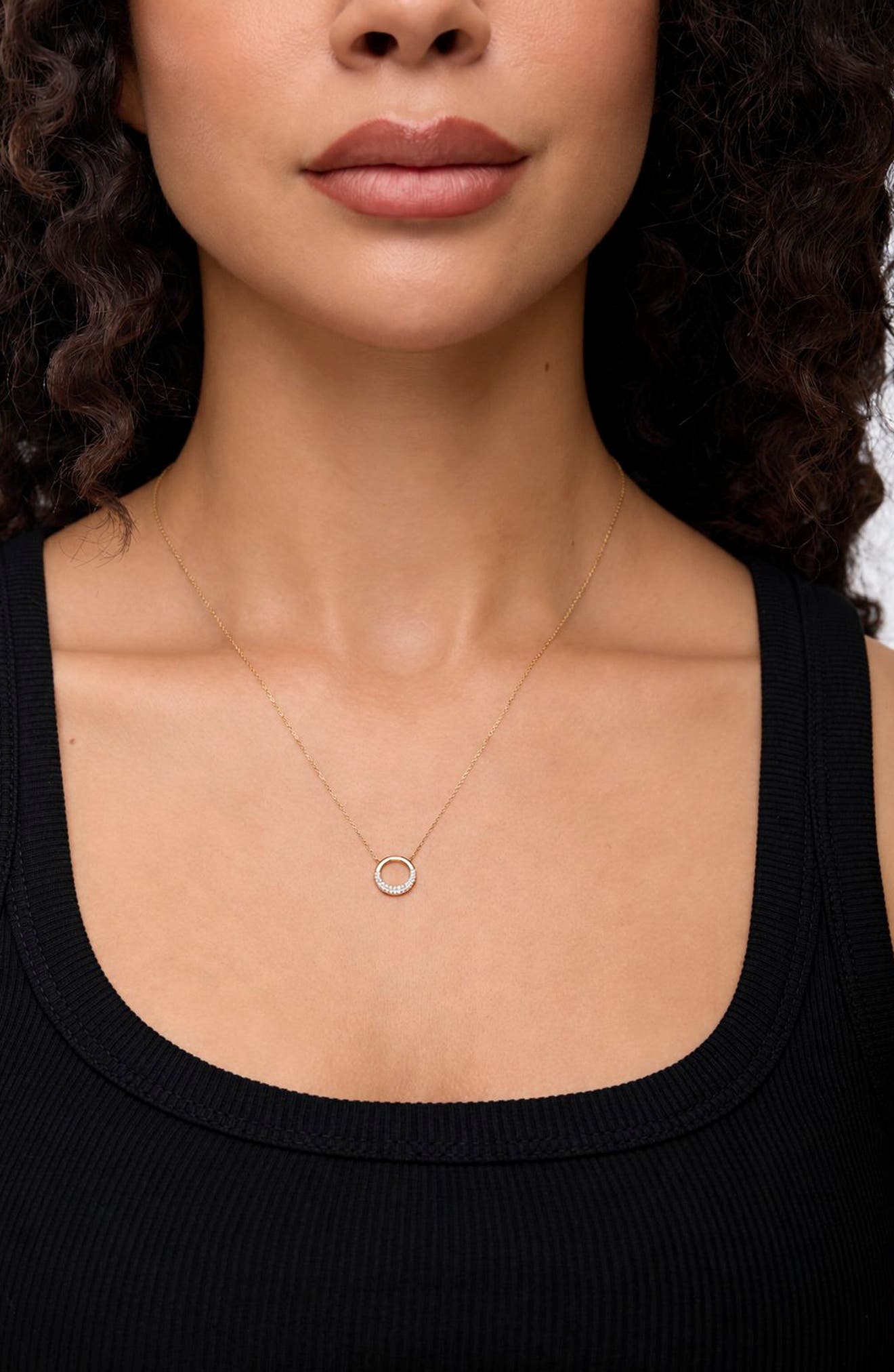 Bony Levy Icon 18k Gold Diamond Open Circle Pendant Necklace (Women ...
