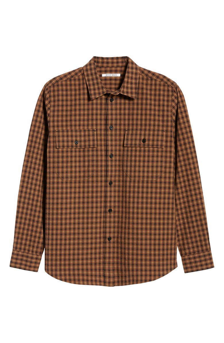 Wood Wood Avenir Flannel Check Shirt, Alternate, color, 