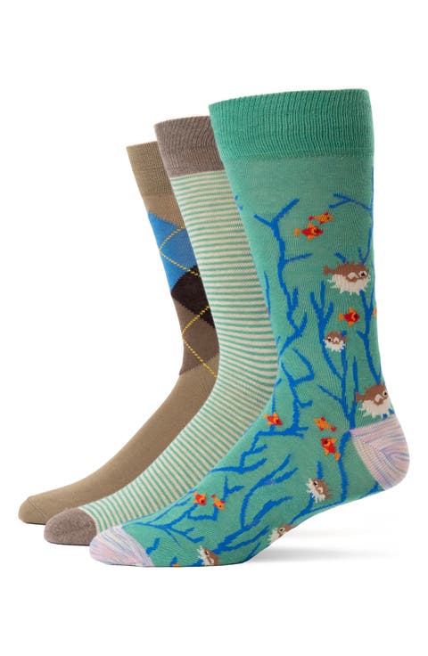 Assorted 3-Pack Crew Socks