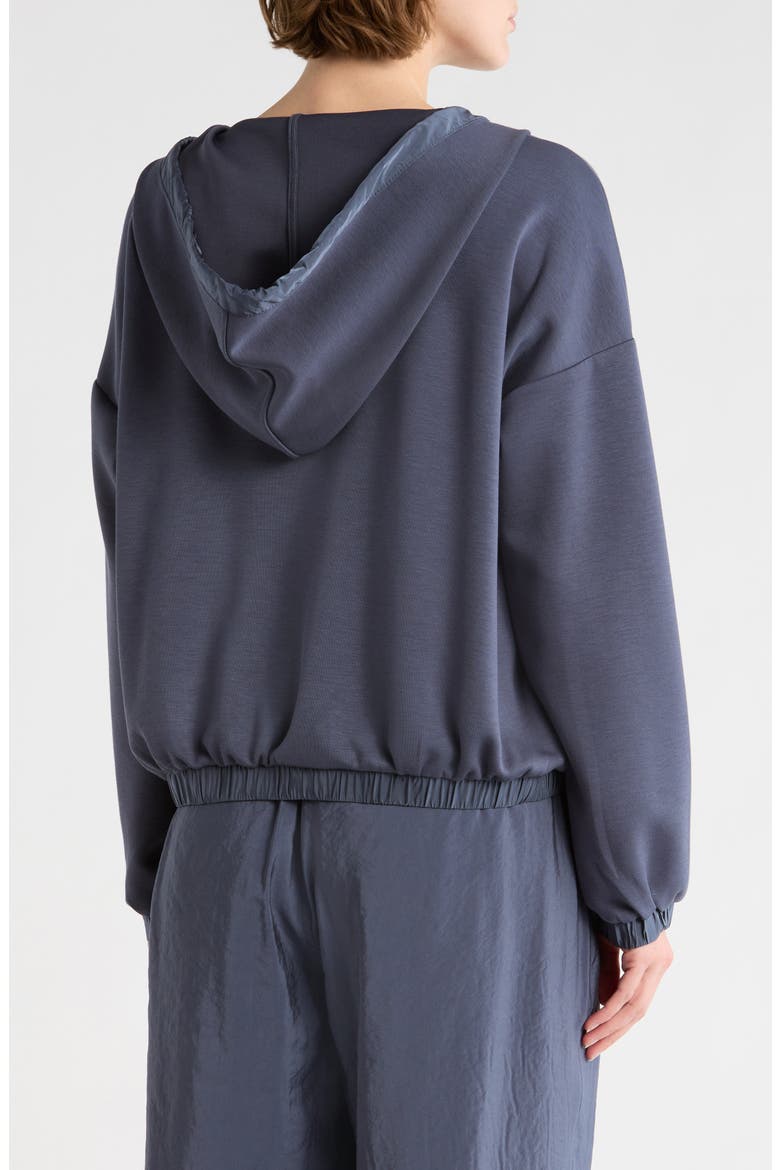 Mixed Media Zip Up Hoodie, Alternate, color, SLATE BLUE
