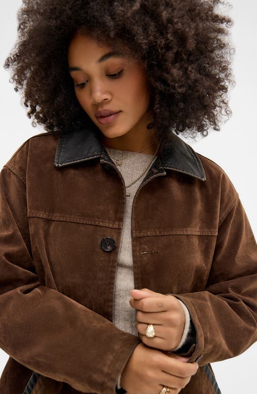 Bdg Urban Outfitters Eugine Faux Suede Jacket In Brown