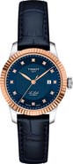 Tissot Le Locle Diamond Powermatic 80 Leather Strap Watch, 29mm