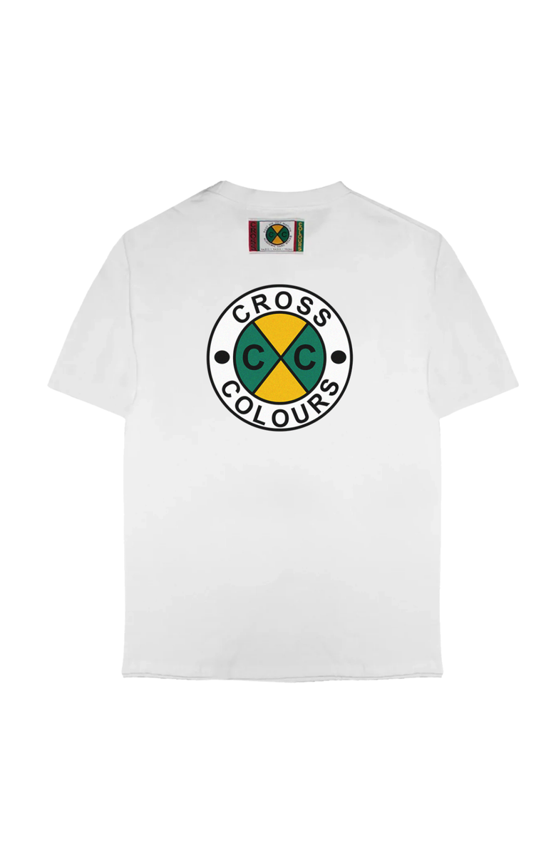 Cross Colours Circle Logo T-Shirt, Alternate, color, White