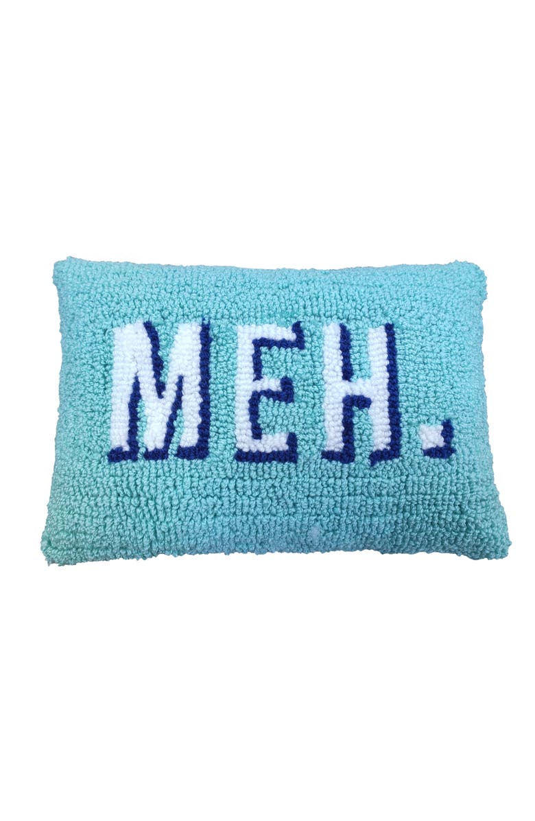 Totalee Gift Meh. Small Lumbar Hook Loop Pillow Polyester Blue, Main, color, Blue