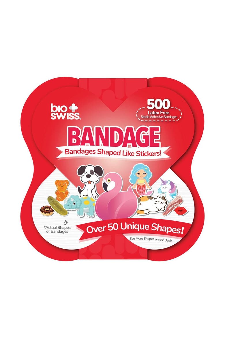 Fun Shaped Bandages - Set of 500, Main, color, Multicolor