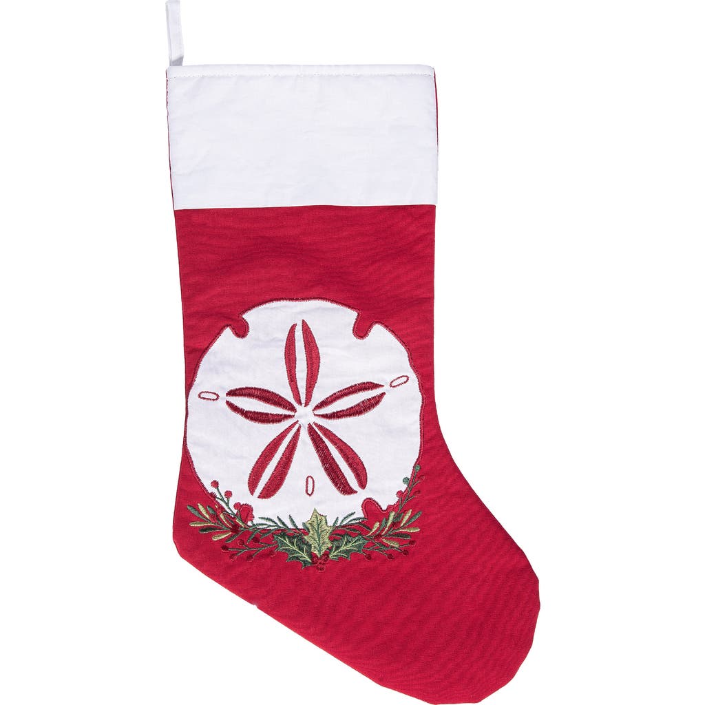 C & F Home C&f Home Sand Dollar Stocking In Red