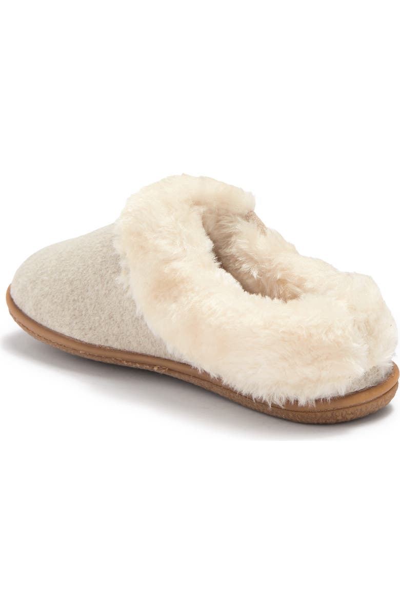 Minnetonka Sweater Knit Faux Fur Lined Mule, Alternate, color,