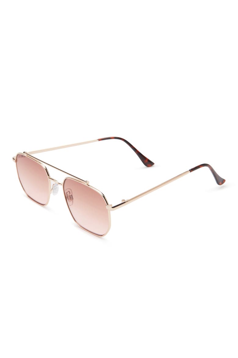 Gradient Aviator Sunglasses, Alternate, color, GOLD- BROWN