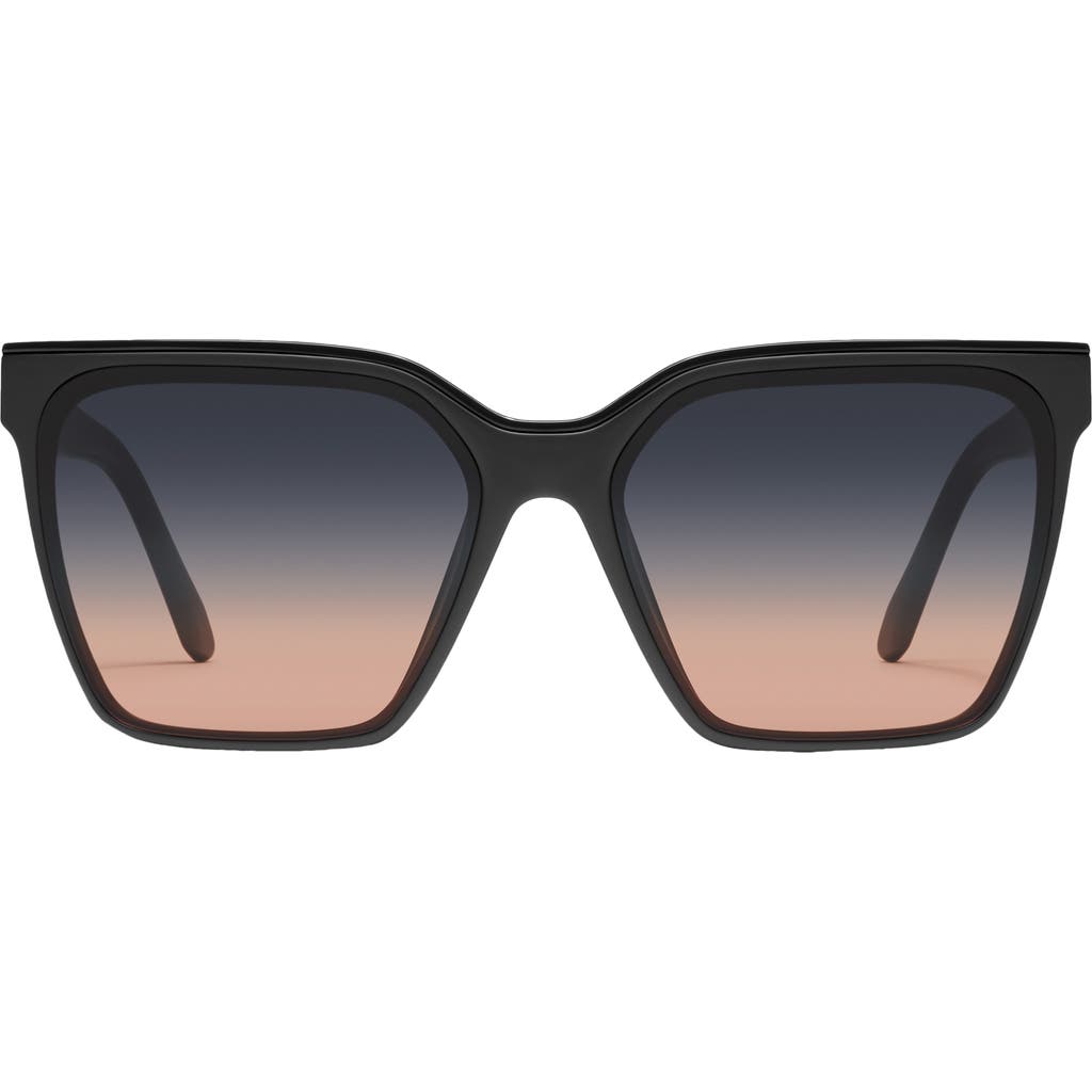 Quay Level Up 51mm Square Sunglasses In Black