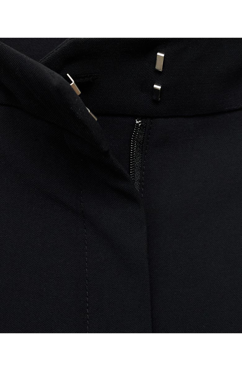 MANGO Carlos Wide Leg Pants, Alternate, color, Black