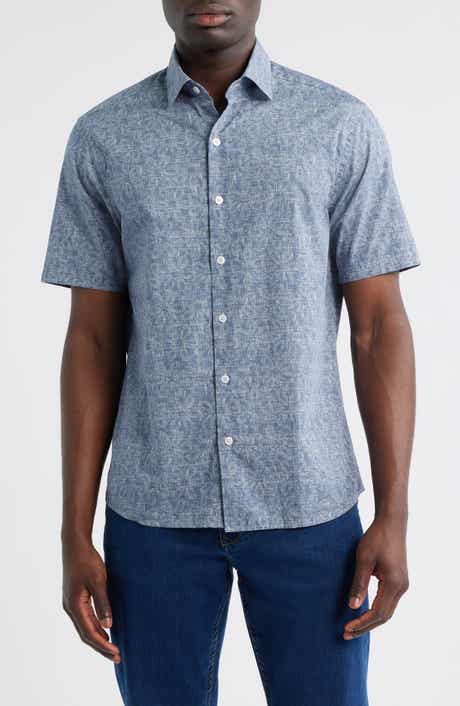 Robert Barakett Roland Short Sleeve Button-Up Shirt