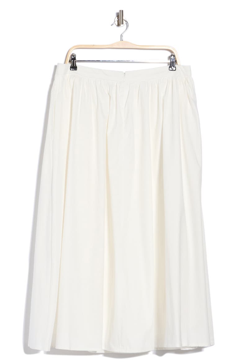 Cotton Poplin Maxi Skirt, Alternate, color, LINEN WHITE