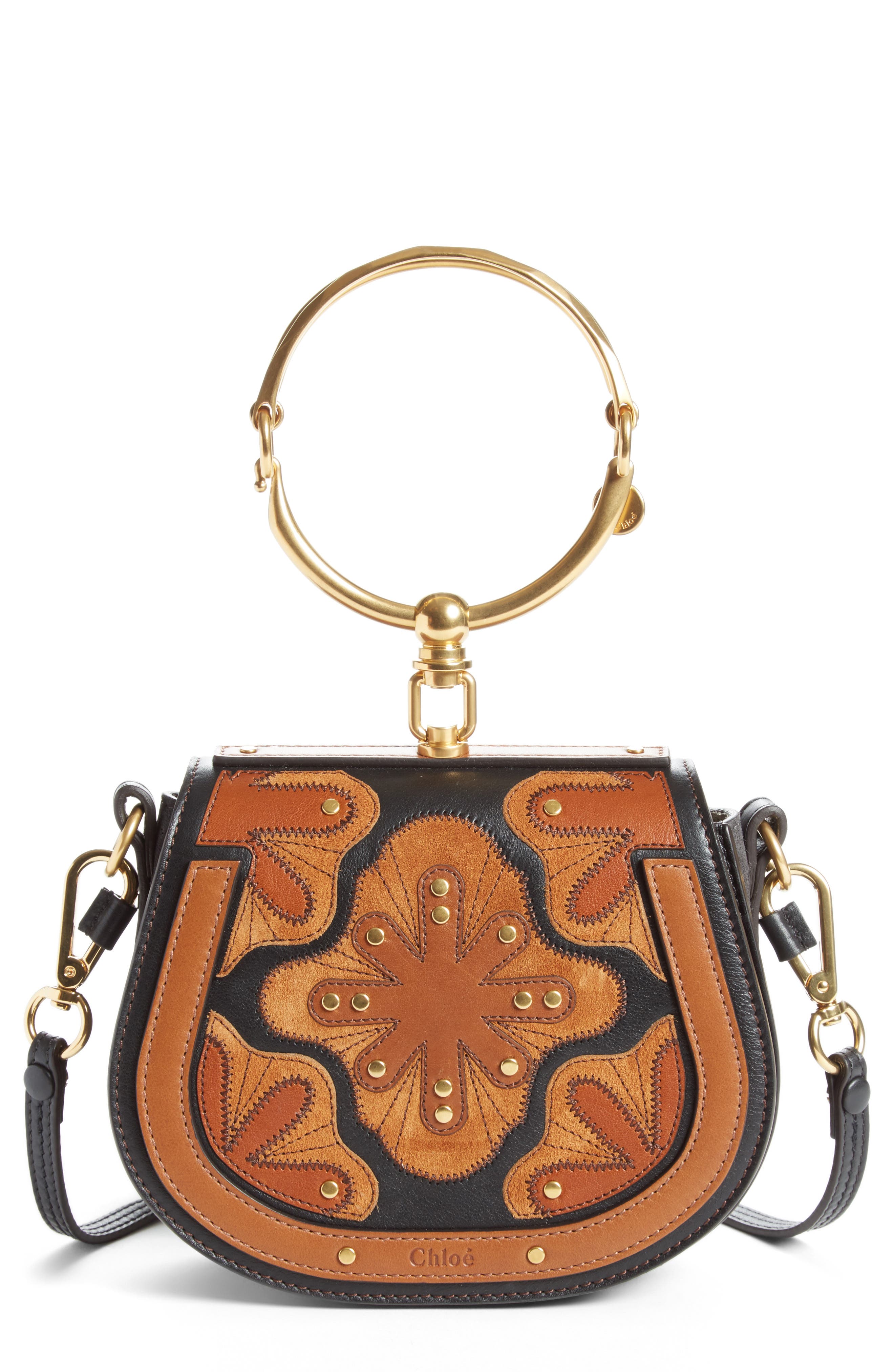 Chloé Small Nile Calfskin Leather Bracelet Bag, Main, color, 
