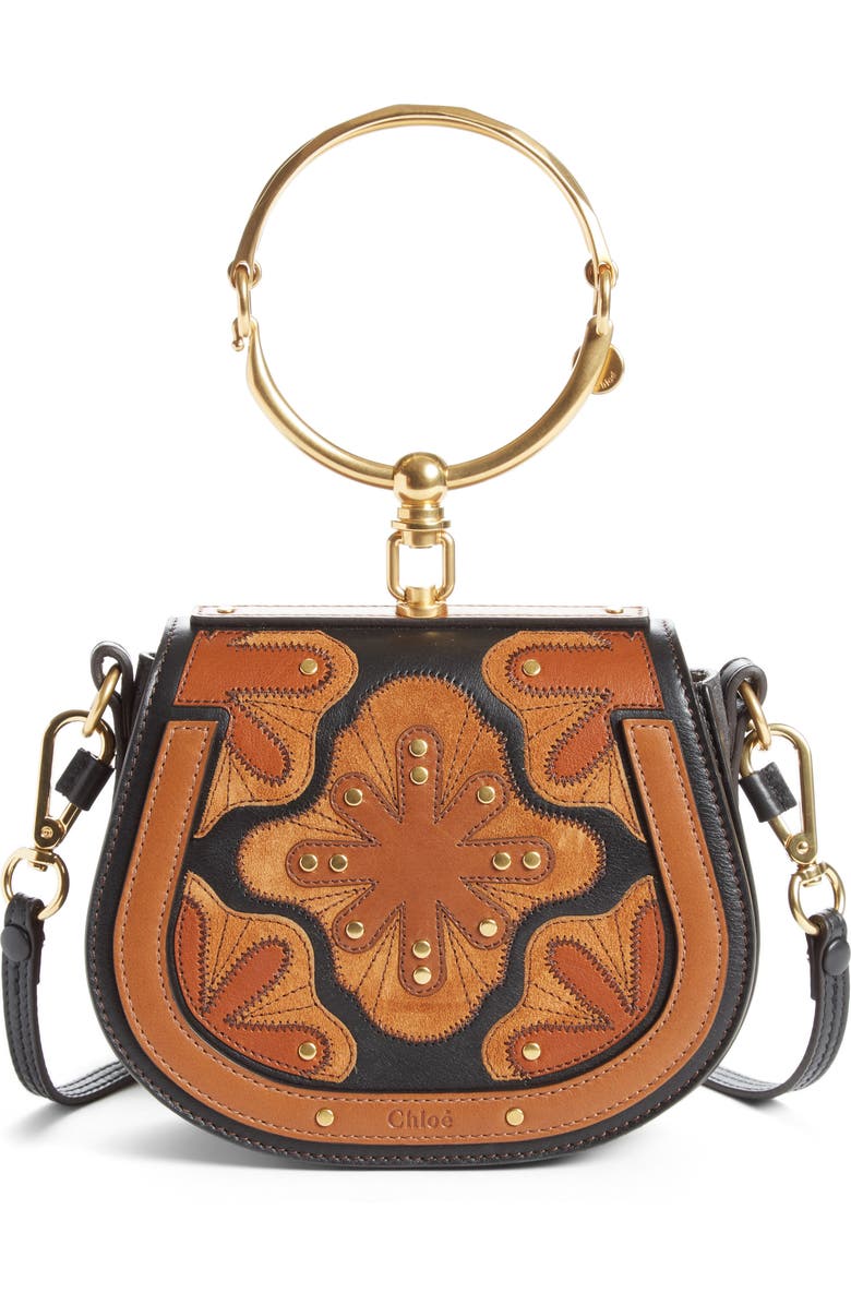 Chloé Small Nile Calfskin Leather Bracelet Bag, Main, color,
