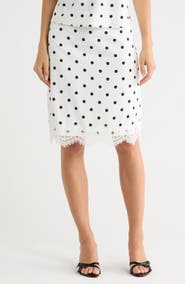 WAYF Lace Trim Skirt