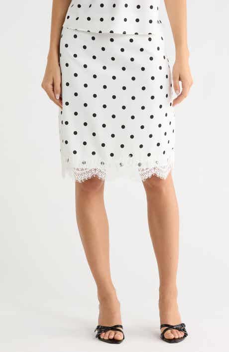 WAYF Lace Trim Skirt