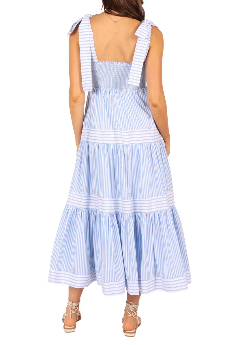 Petal & Pup Bella Stripe Cotton Maxi Dress, Alternate, color, Blue Stripe
