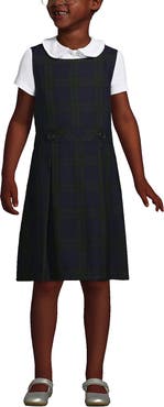 Lands' End Girls Uniform Plaid Jumper