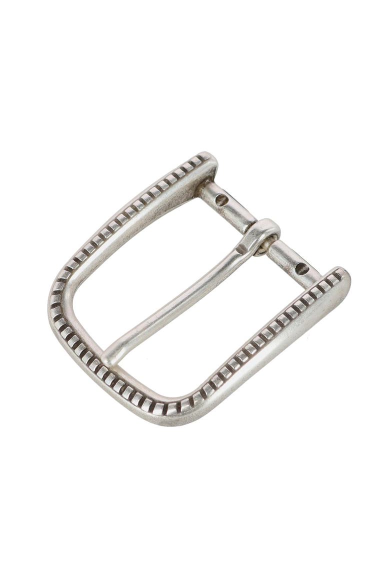 35mm Detailed Italian Silver Rounded Buckle, Alternate, color, Silver