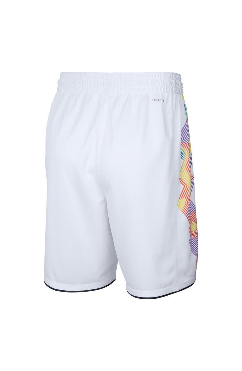Nike Men's Nike White Denver Nuggets 2024/25 City Edition Swingman Shorts, Alternate, color, 