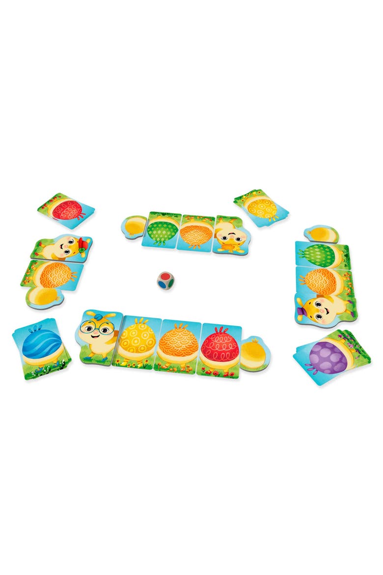 Little Rainbow Caterpillar Mini Game of Colors and Patterns Ages 3+, Alternate, color, Yellow Multi