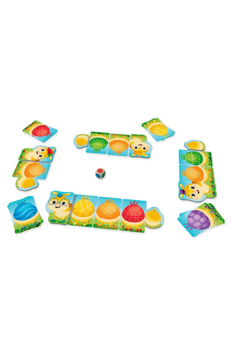 HABA Little Rainbow Caterpillar Mini Game of Colors and Patterns Ages 3+, Alternate, color, Yellow Multi